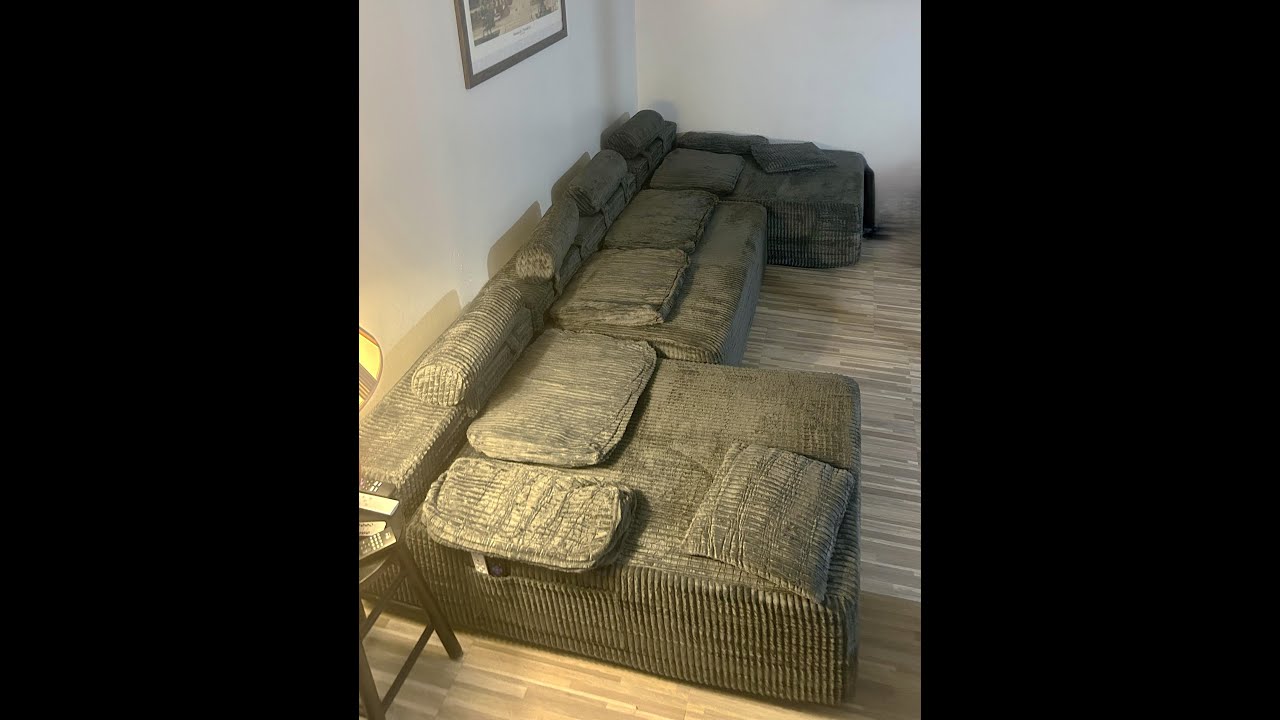 Un-Boxing Duraspace 126.2” Modular Sectional Sofa, Memory foam, Boneless Couch