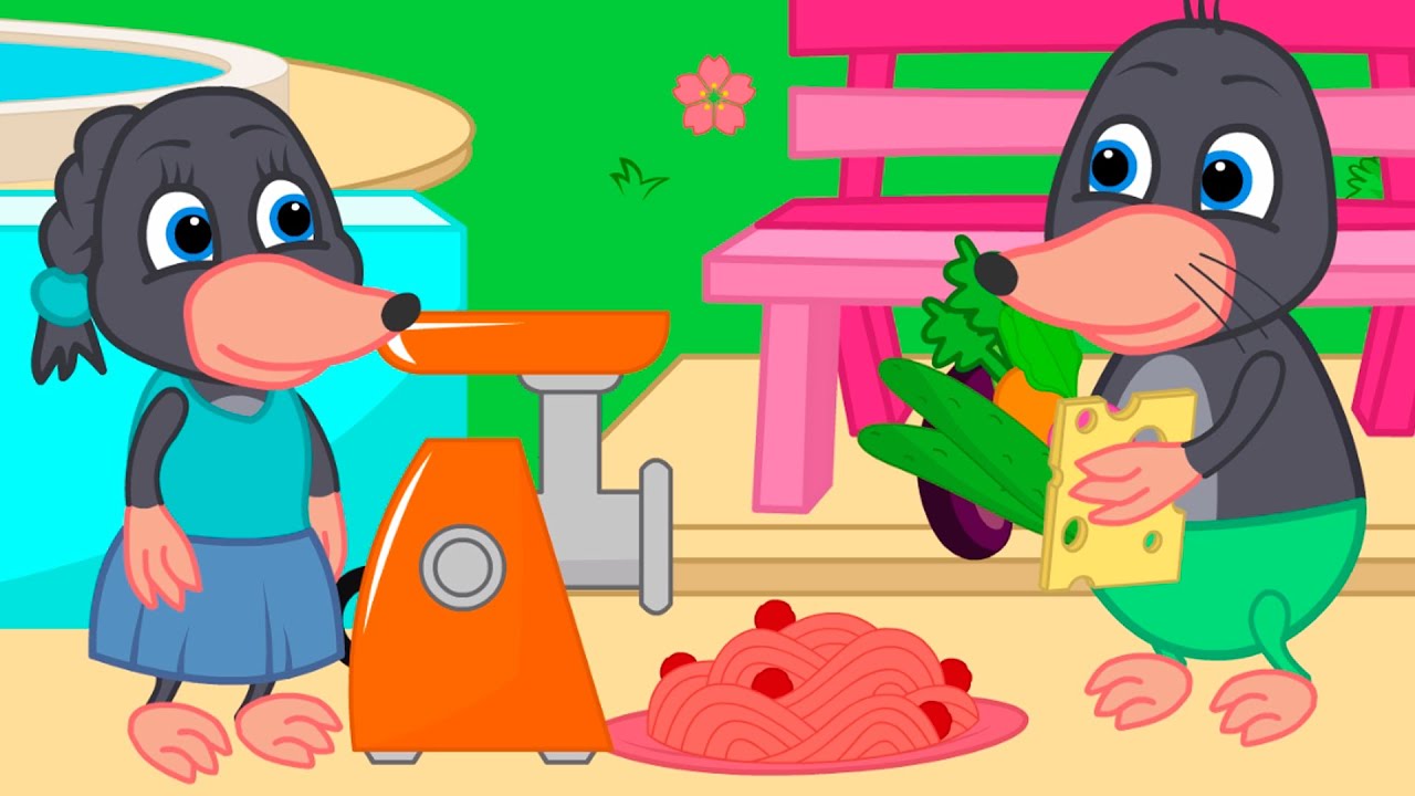 Benny Mole and Friends - Mixer For Vegetables Cartoon for Kids