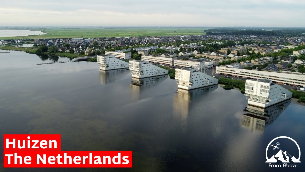 10 Minute Relaxation Film with Calming Music - Huizen, The Netherlands | 4K | Drone DJI Mini 2