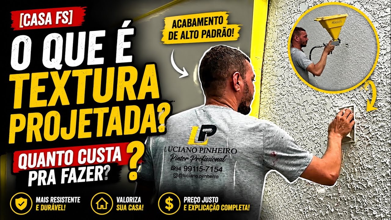 [Casa FS] O que &eacute; textura projetada ? Quanto custa pra fazer ?
