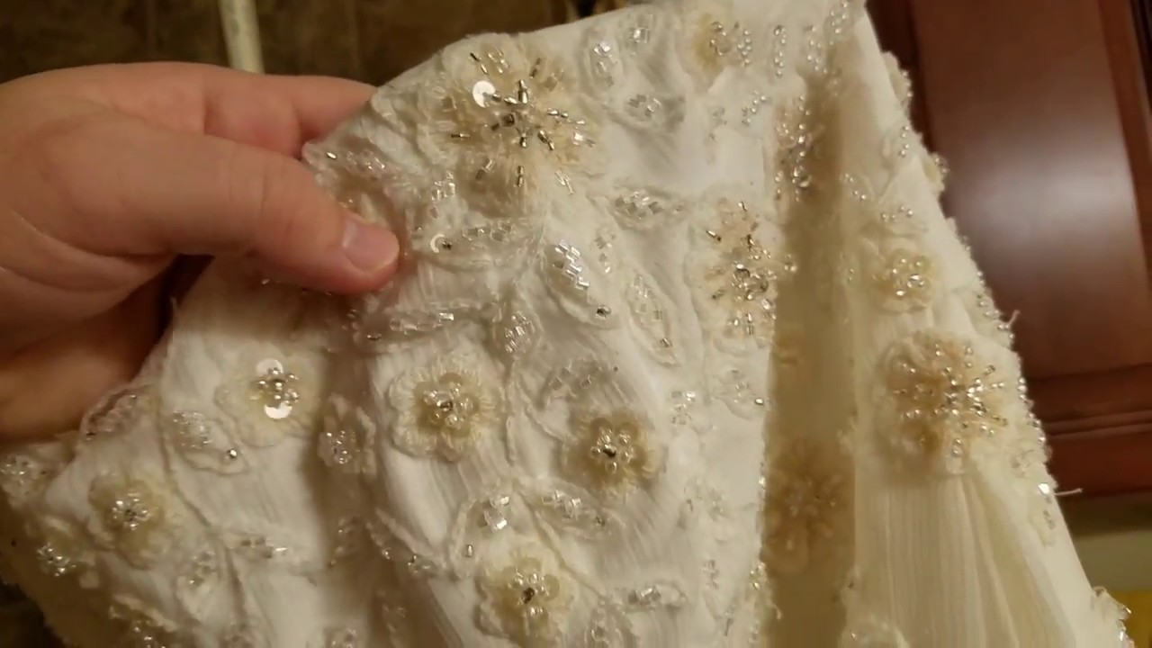 I washed my wedding dress in the washing machine!