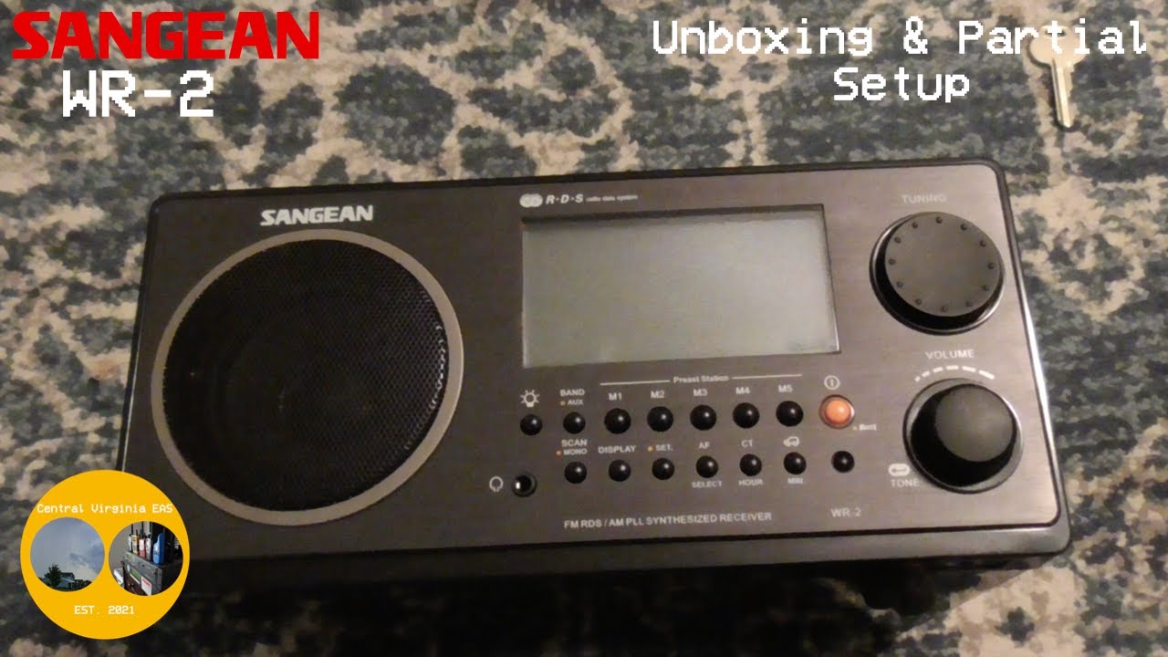 Sangean WR-2 Unboxing & Partial Setup