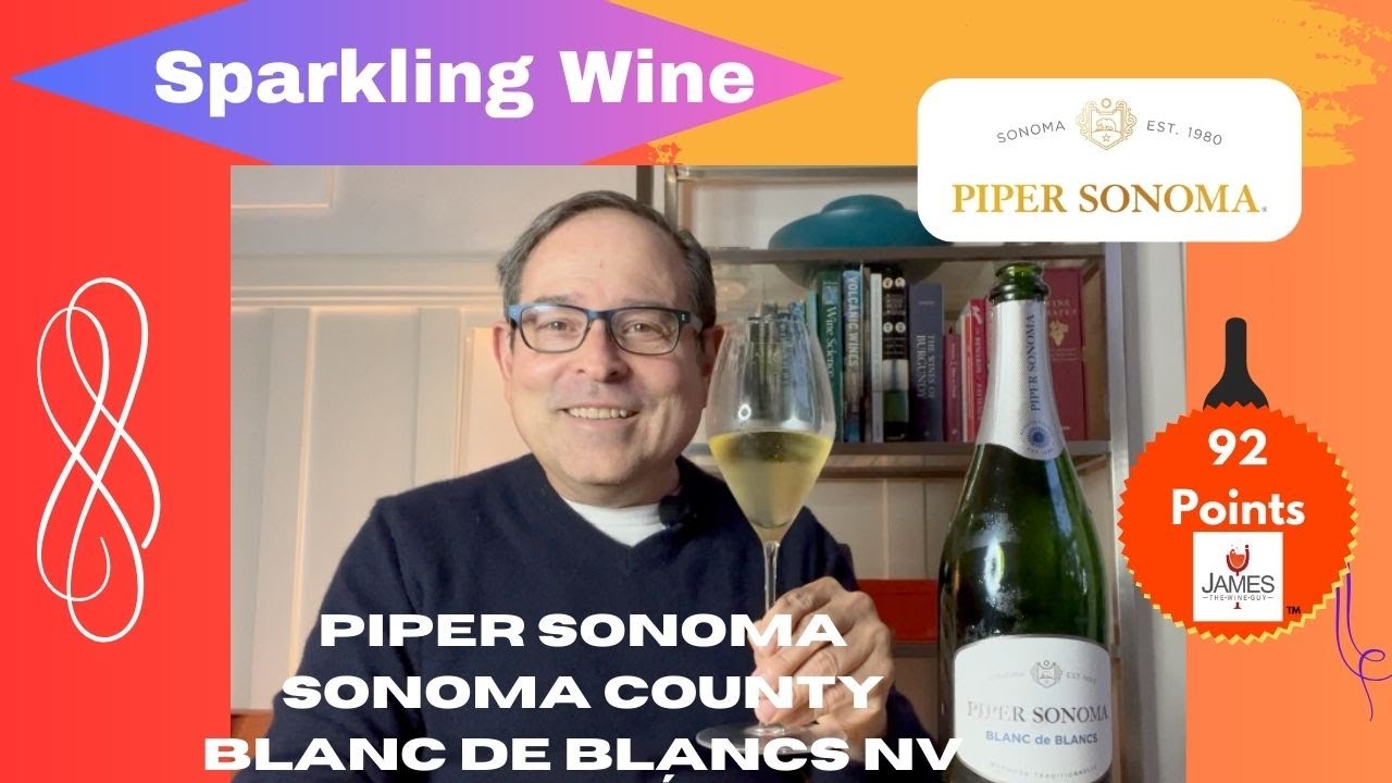 Piper Sonoma Sonoma County Blanc de Blancs NV 92 Points #sparklingwine