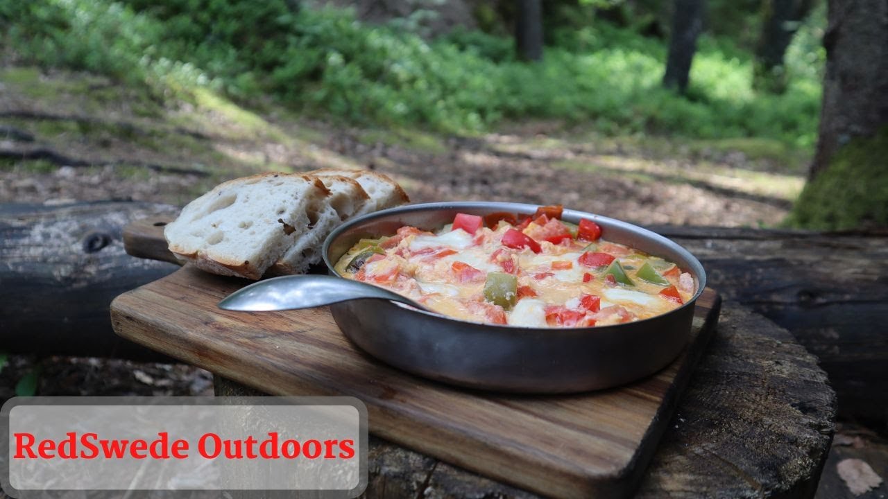 Cooking Menemen in a wild forrest - Trangia cooking