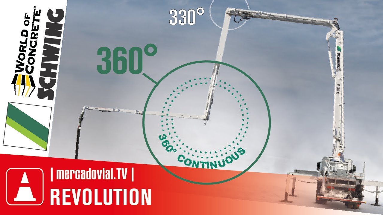 Nuevas Bombas de Concreto Schwing S36 Revolution - Brazos Giran 360 Grados | World of Concrete 2020