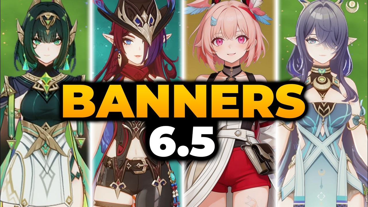 GENSHIN 6.5 NEWEST BANNERS ROADMAP + RERUNS | Genshin Banners, Genshin Banner, Genshin Impact 6.5