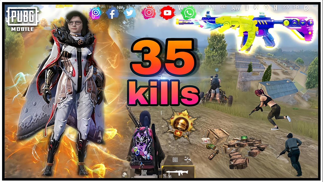 Queen Entry 👑 | Solo vs Squad | 35 Kills PUBG Mobile