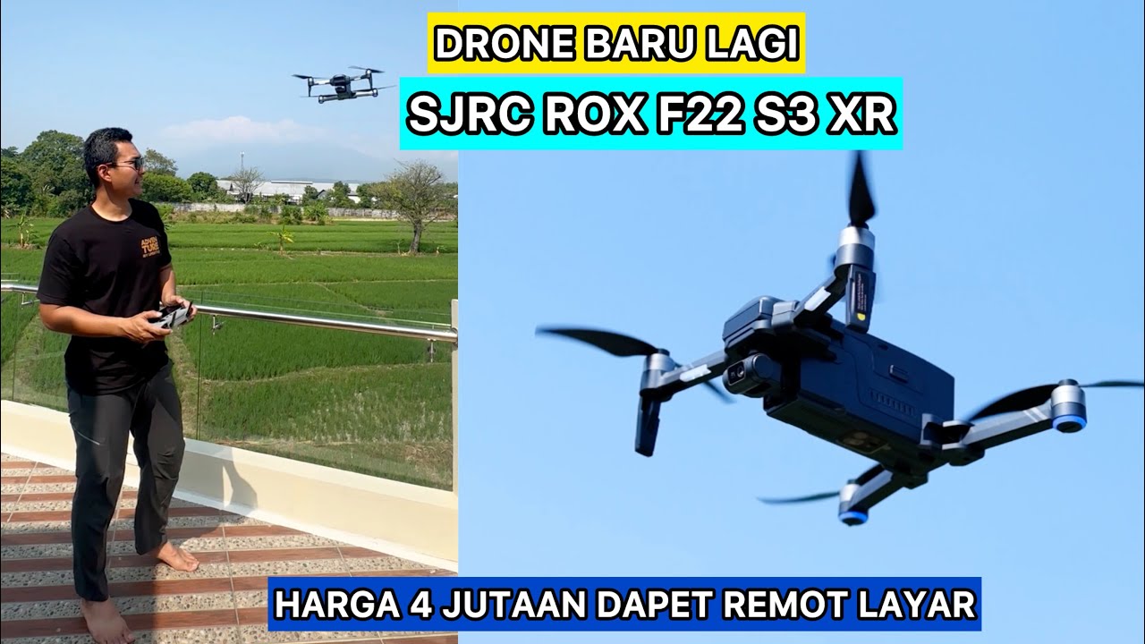 DRONE 4 JUTAAN DAPET REMOT LAYAR : SJRC ROX F22 S3 XR