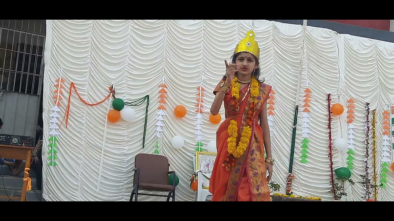 પરિધિબેન મોરી // ભારતમાતા // એકપાત્ર અભિનય  //akpatra abhinay // #act #bharatmata #school #program 