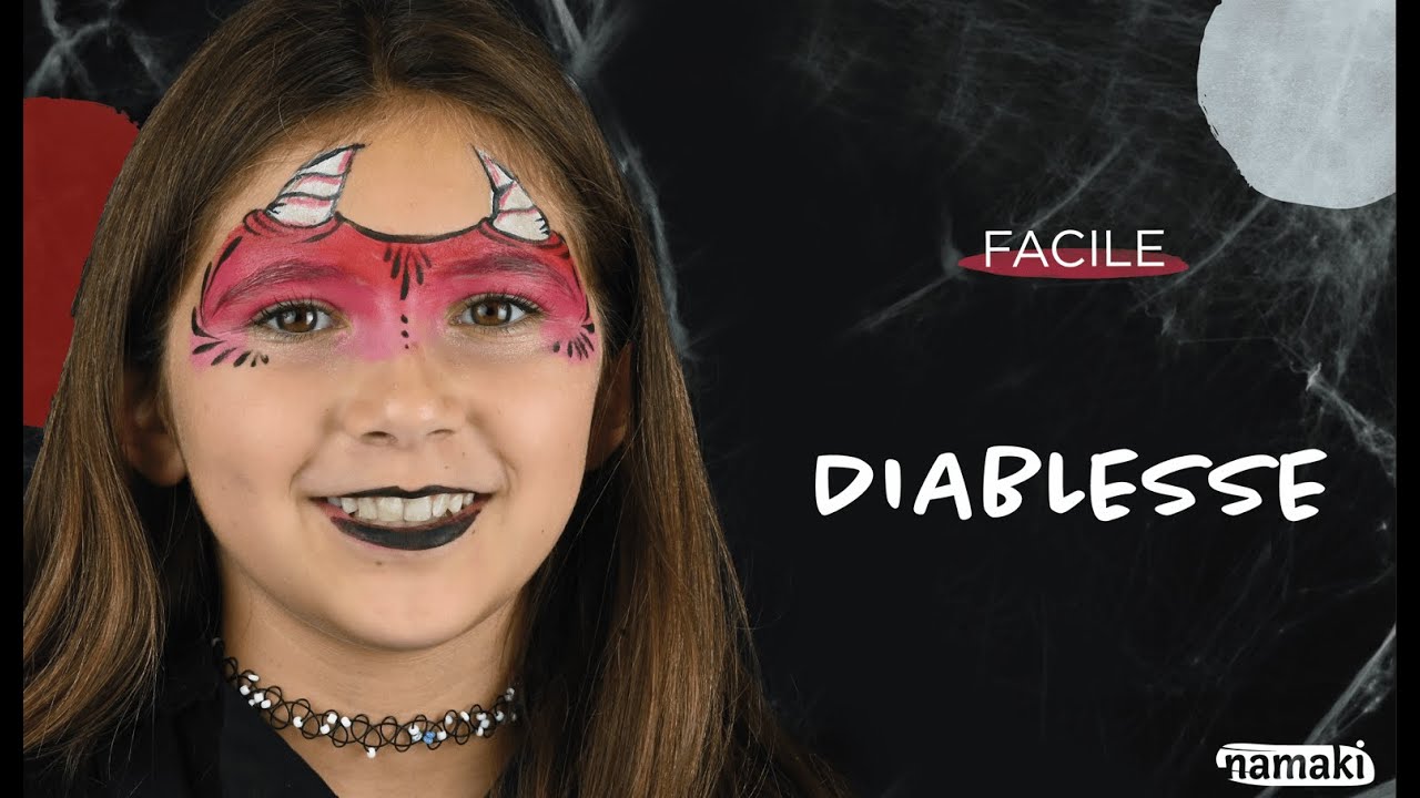 Tuto maquillage enfant Halloween - Diablesse | Namaki