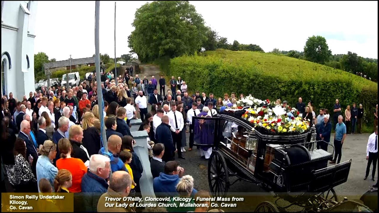Trevor O'Reilly, Cloncovid, Kilcogy - Funeral Mass from Our Lady of Lourdes Church, Mullahoran