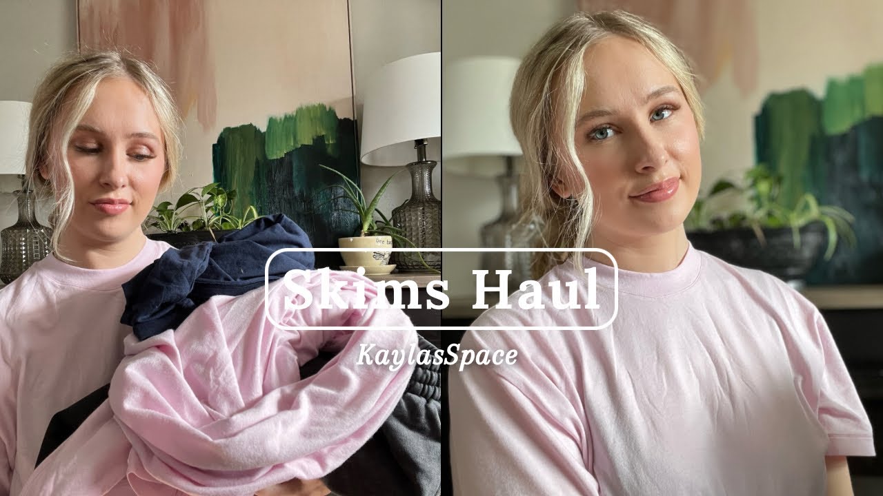SKIMS HAUL AND TRY ON | BOYFRIEND COLLECTION & BOYFRIEND FLEECE REVIEW