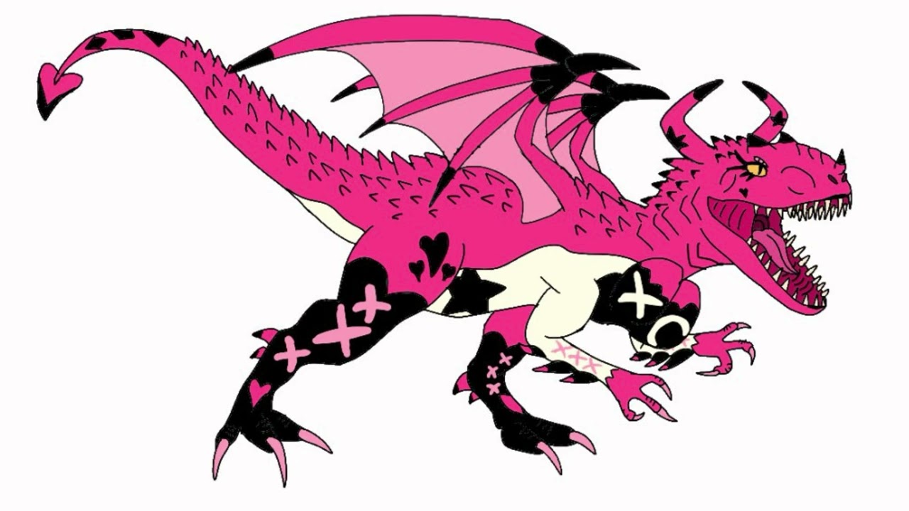 Verosika Mayday (Helluva Boss) As A Winged Indominous Rex 💖🎤🦖