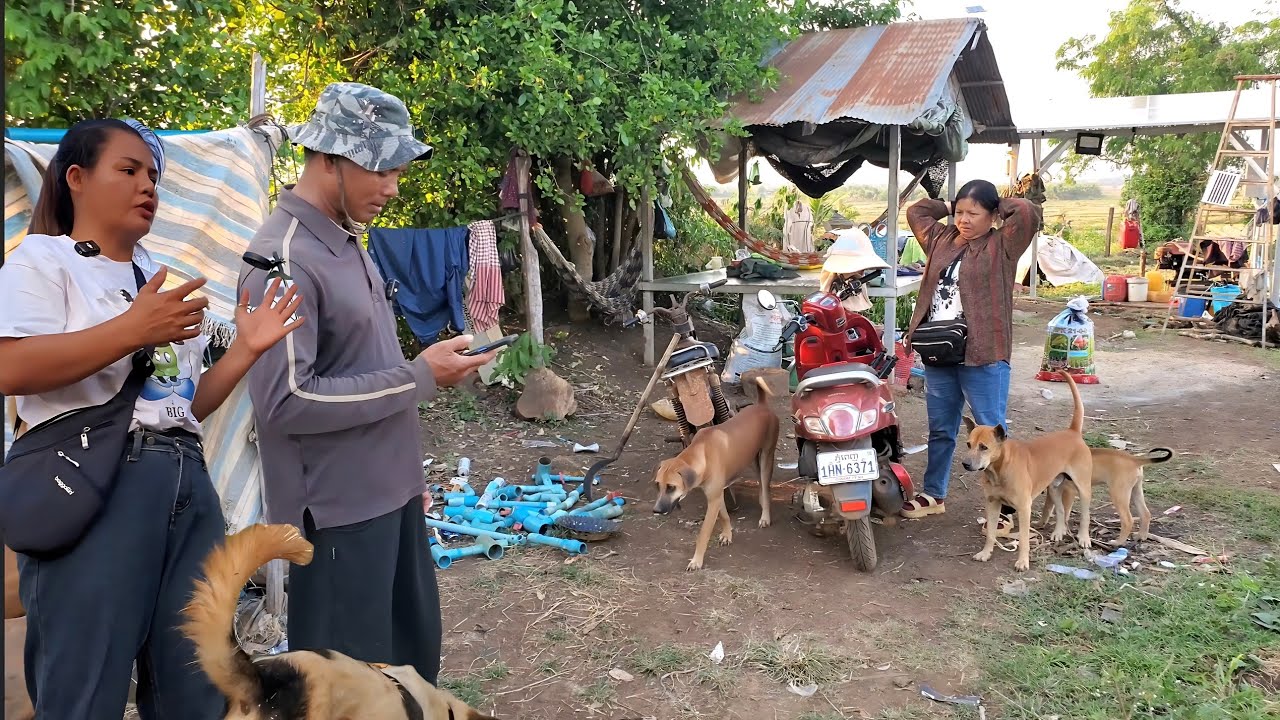 698. មកជួបម្ចាស់ដី (ពូមឿន) ម្ដងទៀតតាមសំណូមពរភ្ញៀវ Life in the Cambodian Countryside.