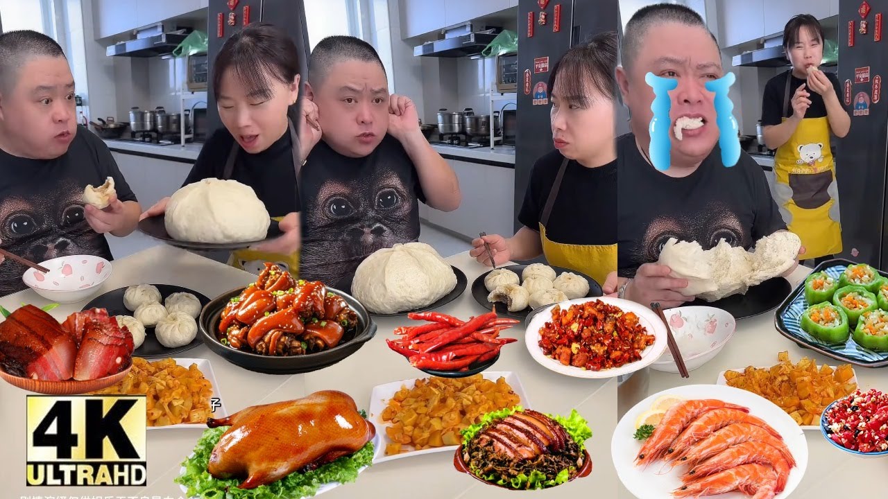 🤣 ドッキリ成功！爆笑夫婦のご飯 ASMR _ ASMR FOOD 🍜🍝🍜🥓🥢🍗#asmr #美味しい食べ物#食べ物#vlog