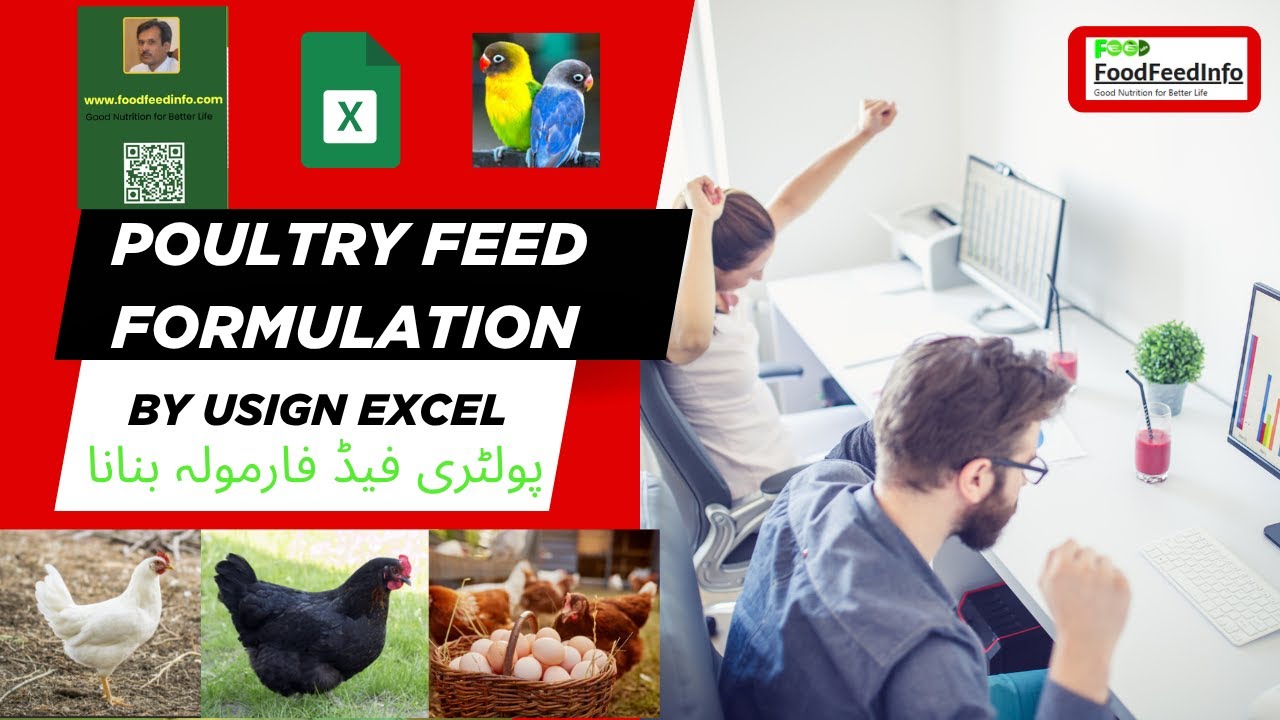 Poultry Feed formulation 2025 (NEW Simplified Excel Sheet with Amino Acids)
