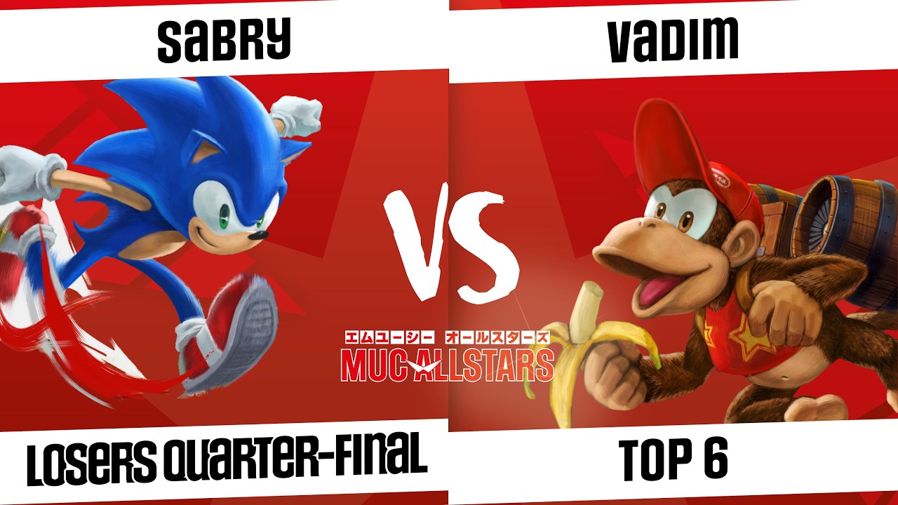 [MUC AllStars #19 - S2] Top 6 - Sabry (Sonic) VS vadim (Diddy Kong)