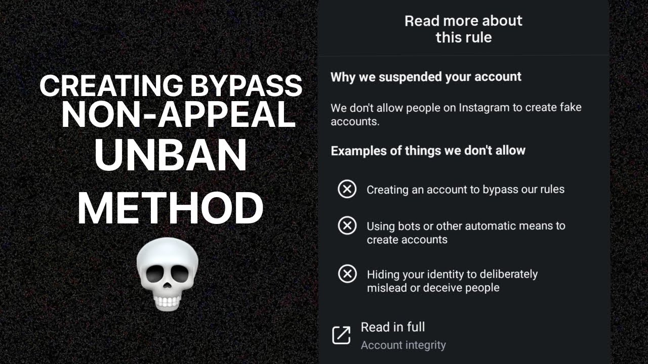 Creating Bypass Non-Appeal Unban Method | How to Recover Suspended Instagram Accounts | #h4van