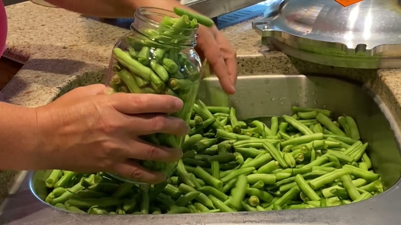 Canning Green Beans | RAW/COLD PACK METHOD | EASY PRESSURE CANNING