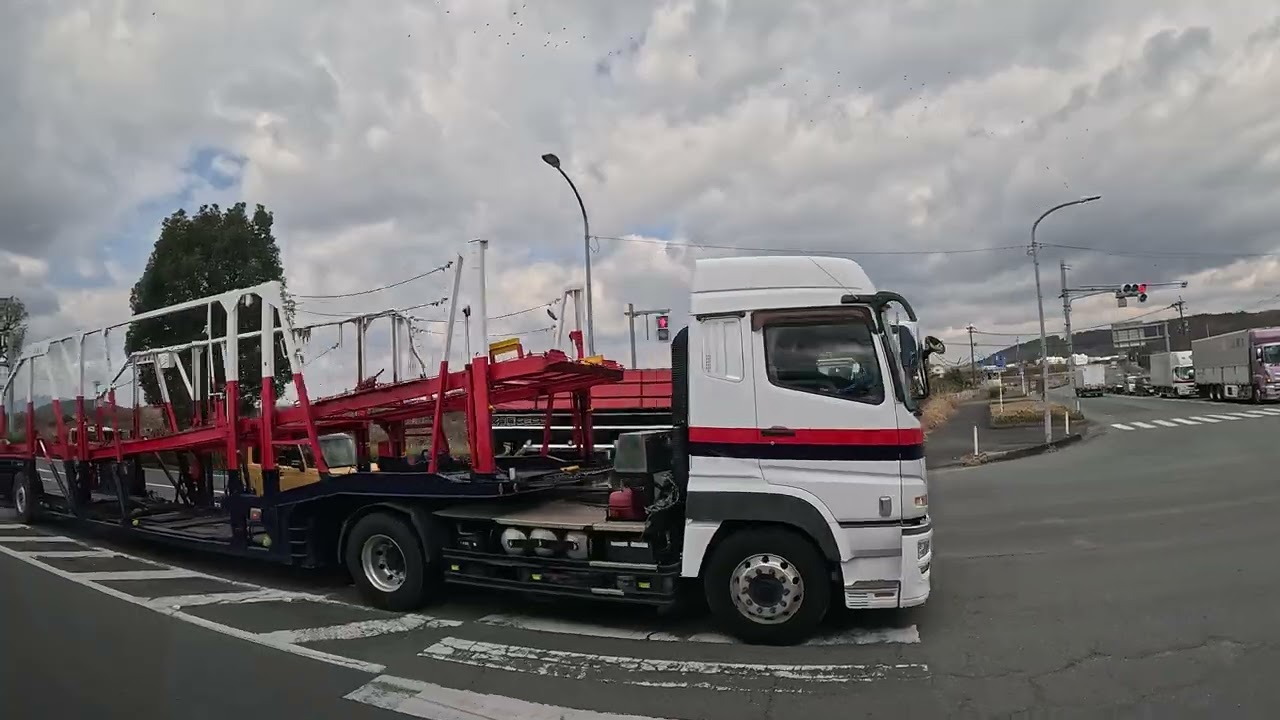 2026/01/23 熊本機場前搭交通車前往OMO5 熊本飯店沿途景色
