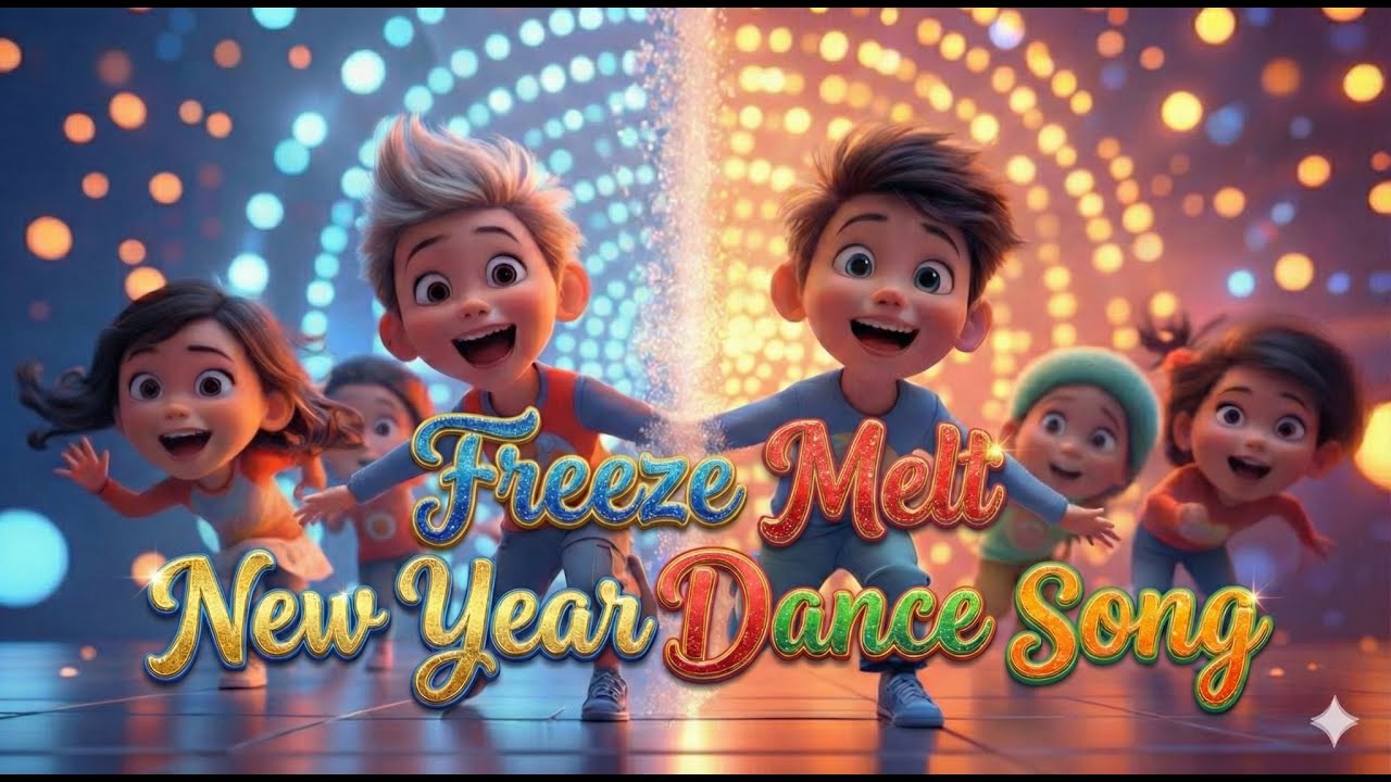 New Year Freeze Melt Dance Song For Kids  | Momomimi Fun