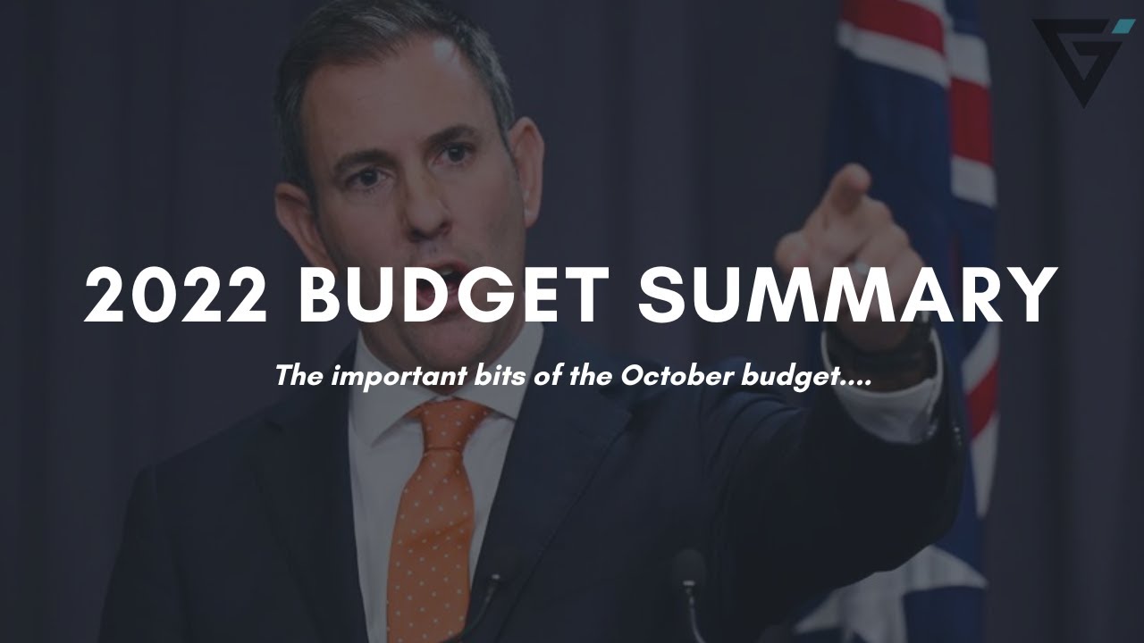 2022 October Federal Budget Summary