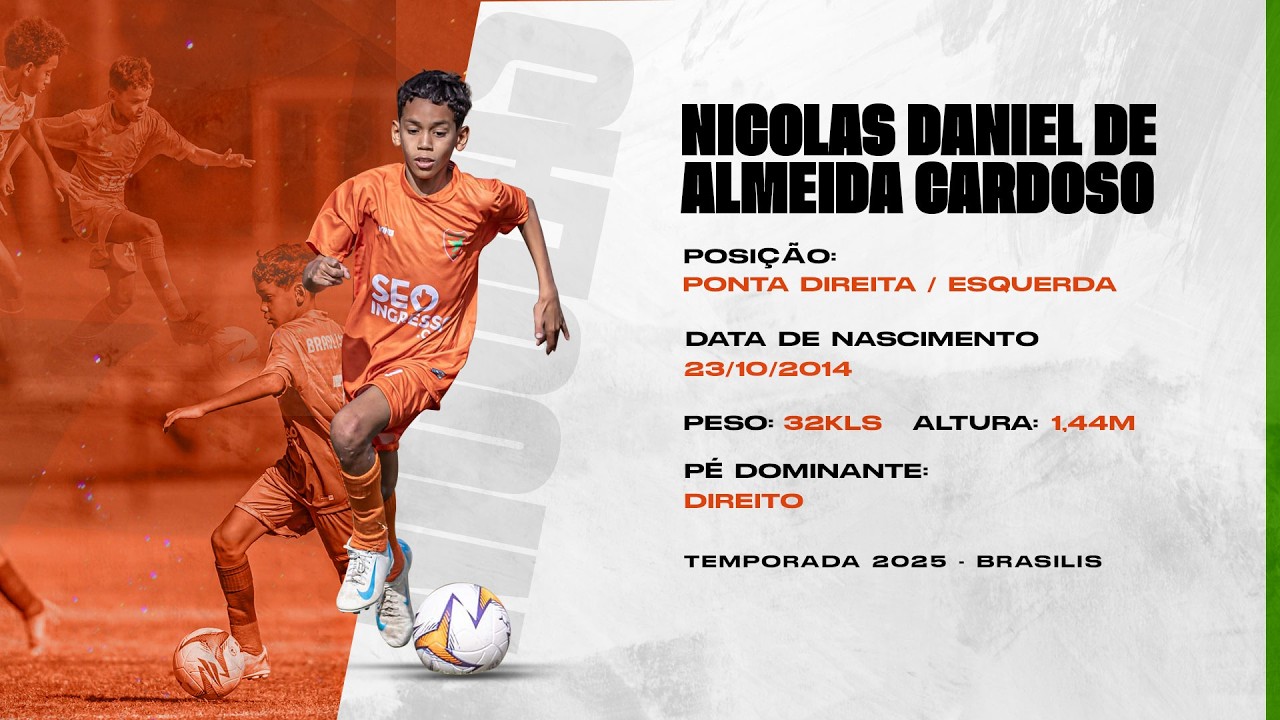 NICOLAS DANIEL - DVD MELHORES LANCES 2025 - ATLETA SUB 11 |  BRASILIS