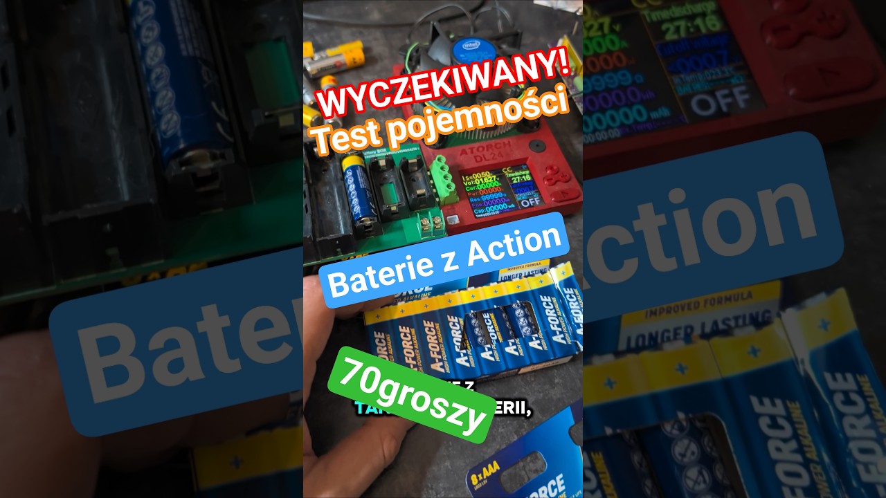 Pozamiatały przepisy! AA A-Force z Action - test pojemności #akcja #baterie #test