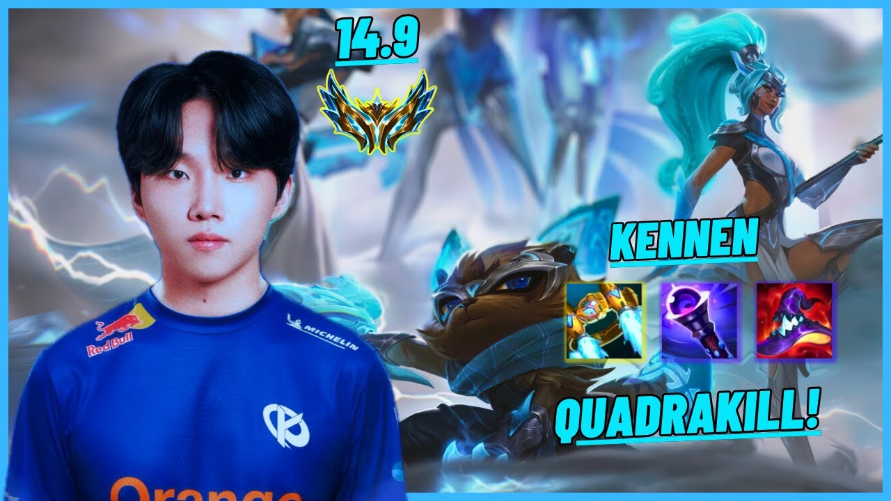 KC CANNA: KENNEN VS K’SANTÉ (TOP) 2 SOLO KILL, QUADRAKILL - KR CHALLENGER - PATCH 14.9
