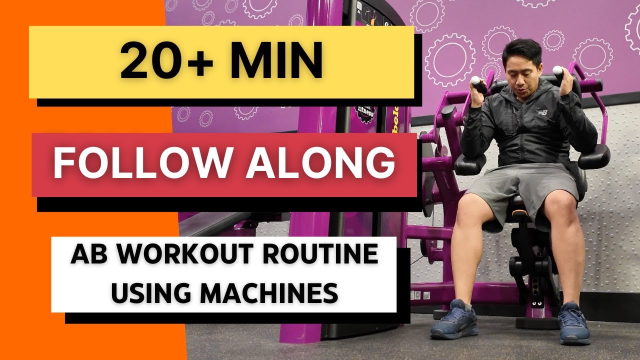 Planet Fitness Ab Workout Routine Using Machines (FOLLOW ALONG!)