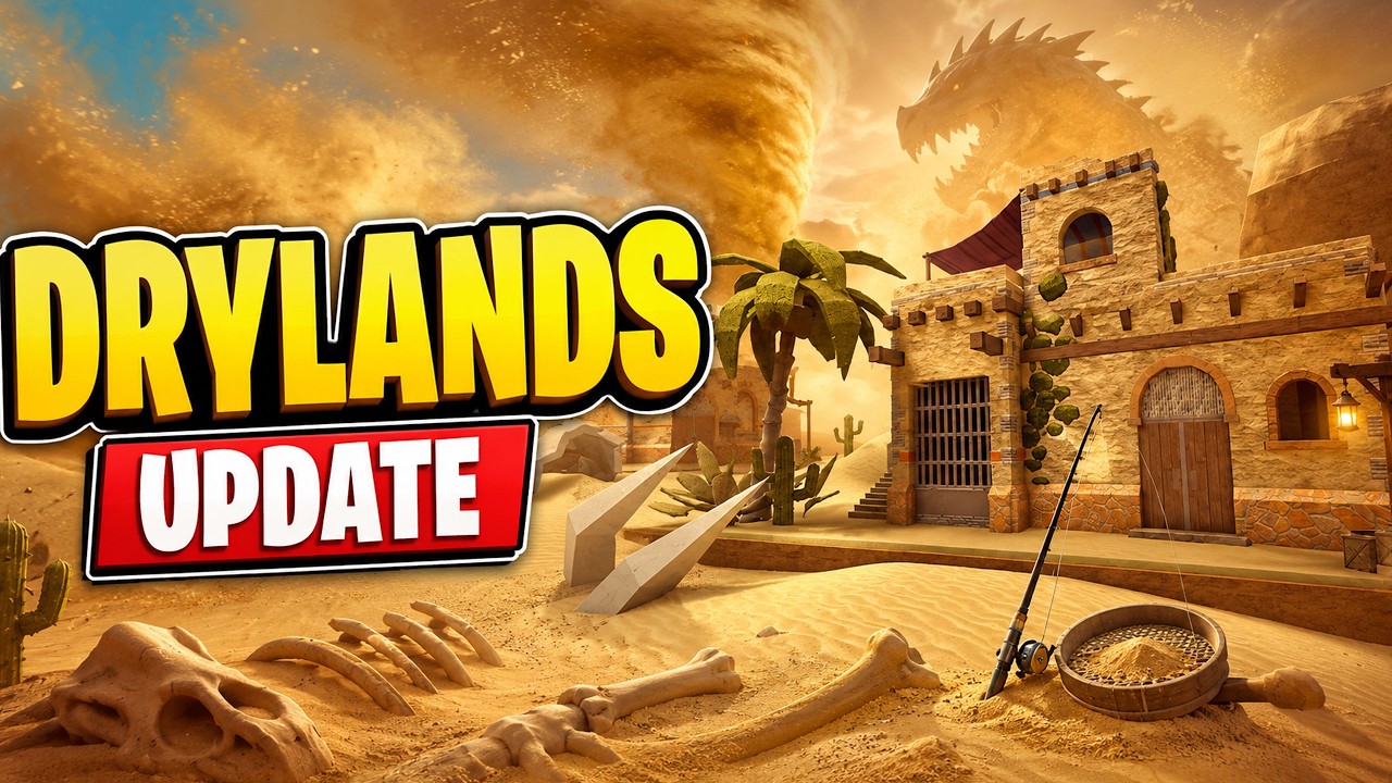 DRYLANDS UPDATE (LOCATIONS, NEW RODS, CODES, TERROSUNDER ROAMS, SAND SIFTER) GUIDE in FISCH Roblox