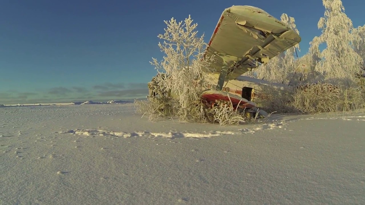 Aircraft wreck discovered at the polar circle!!! GoPro HD