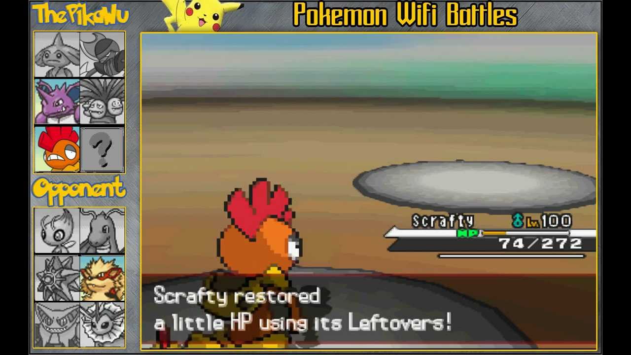 Scrafty Kept Going And Crashed! (Pokemon Black and White Battle)