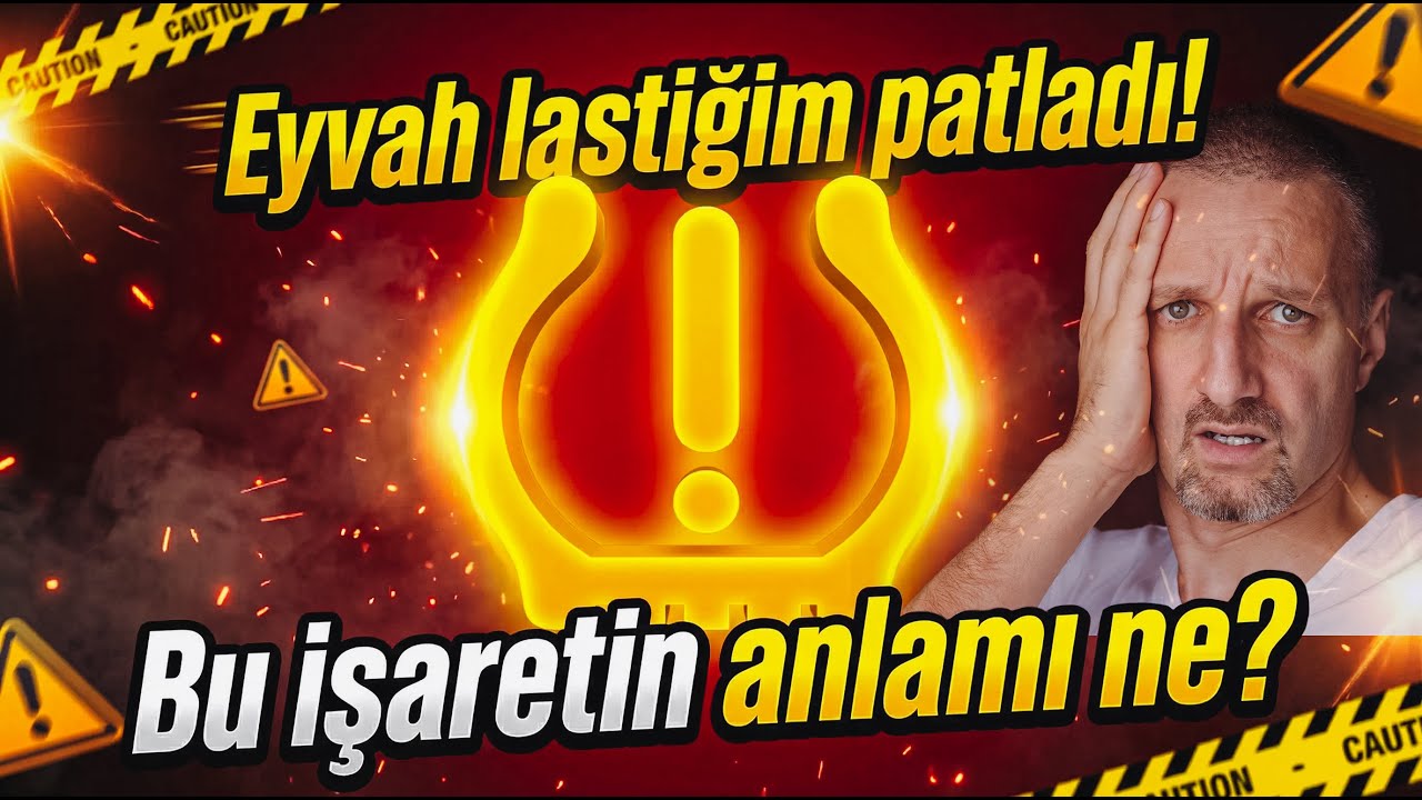 Lastik basınç sensörü neden yanar? Panik yapmadan önce izle!