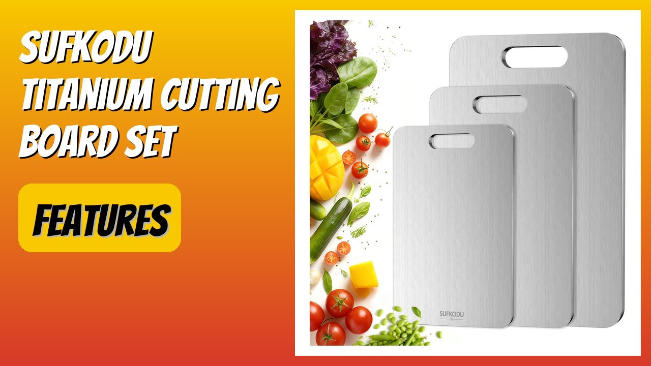REVIEW (2026): Sufkodu Titanium Cutting Board Set. Features
