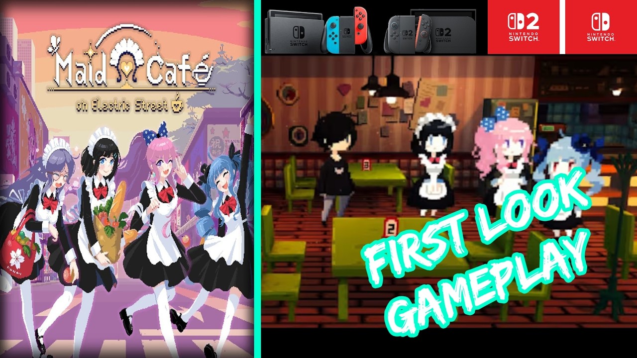 Кафе «Горничная на Электрической улице» — геймплей на Nintendo Switch / Switch 2
