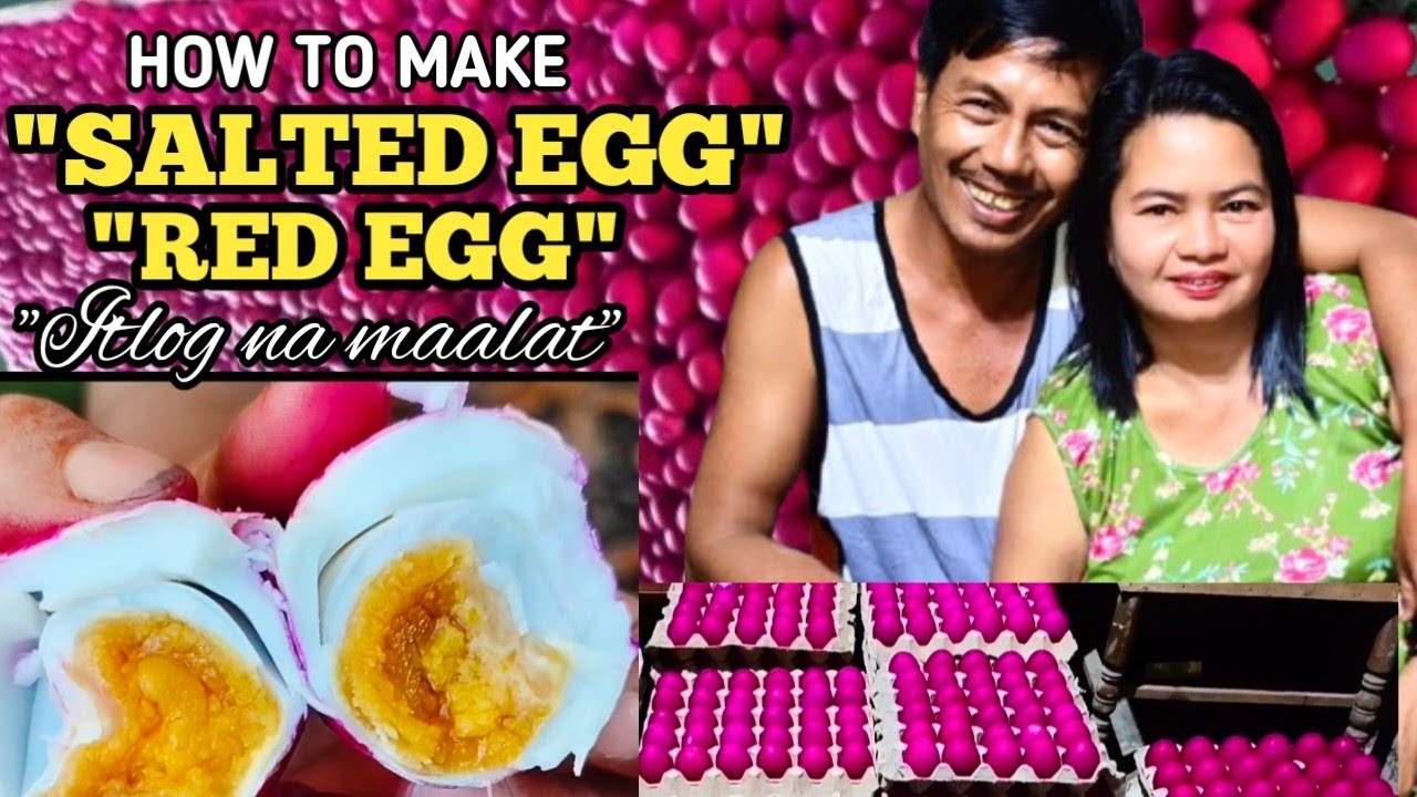 HOW TO MAKE SALTED EGG/RED EGG/ITLOG NA MAALAT