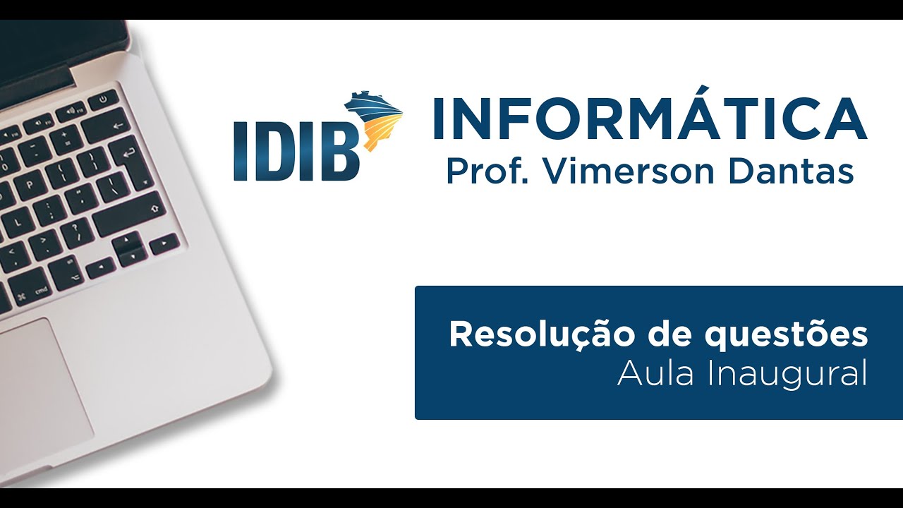 Curso de Resolução de Questões banca IDIB - Aula Inaugural