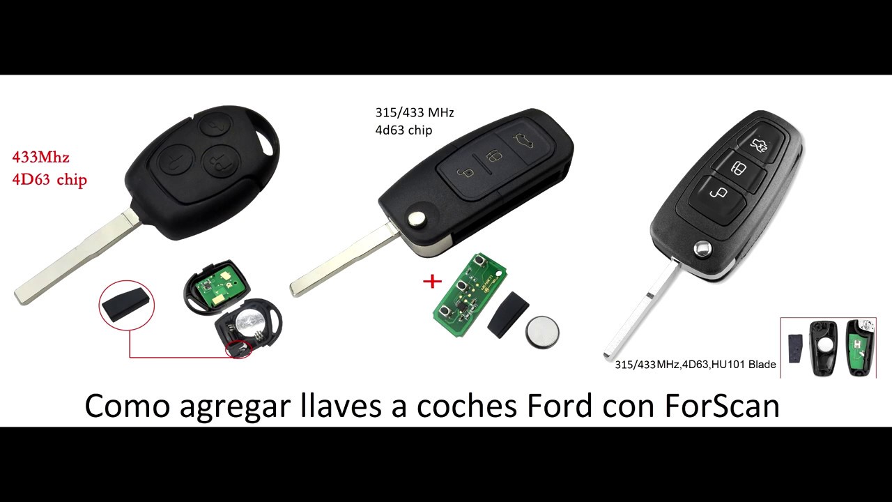 Agregar llaves a coches Ford con ForScan