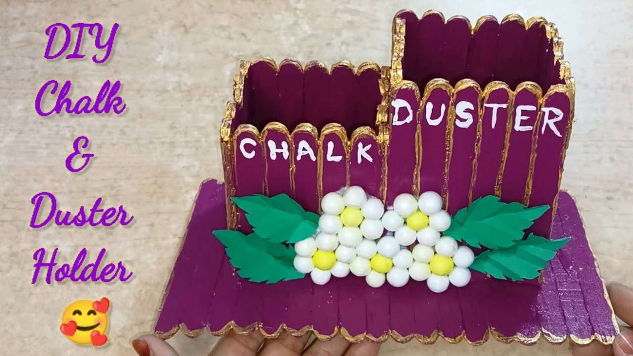 Make A Chalk And Duster Box For My Class 💫 | DIY Chalk And Duster Holder 🥰