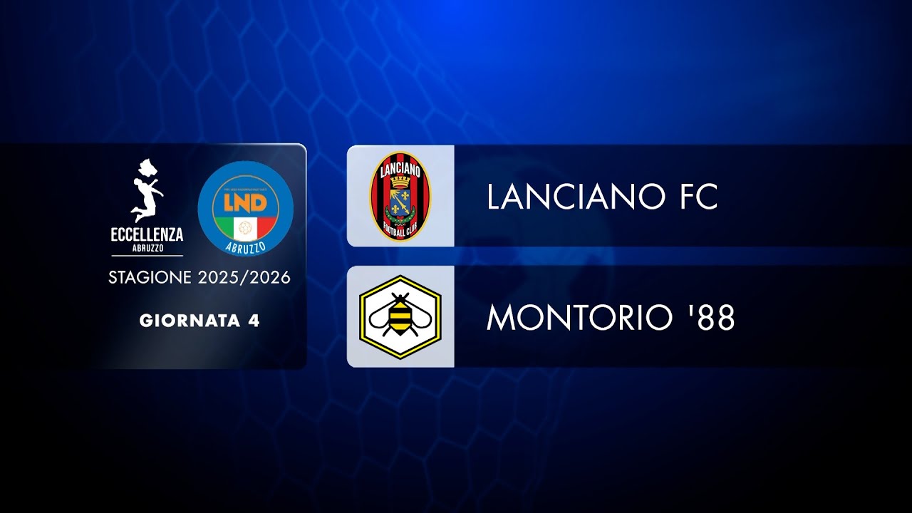 Eccellenza Abruzzo | 4&deg; giornata: Lanciano FC - Montorio '88 (1-1)