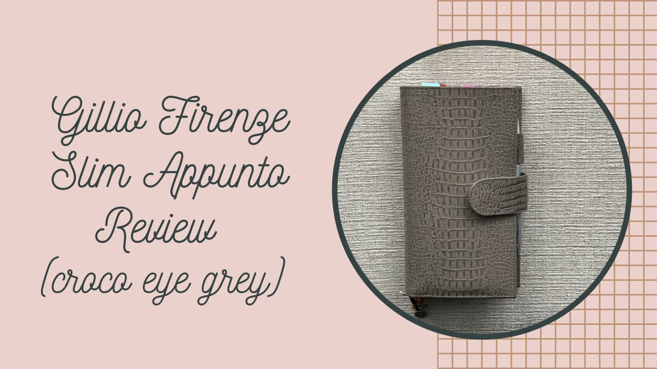 Gillio Firenze Slim Appunto review (croco eye grey)