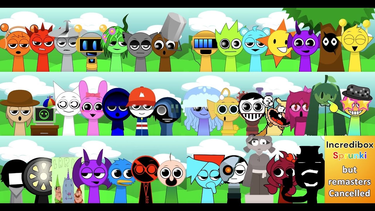 Sprunki but remasters Cancelled - with All Characters
