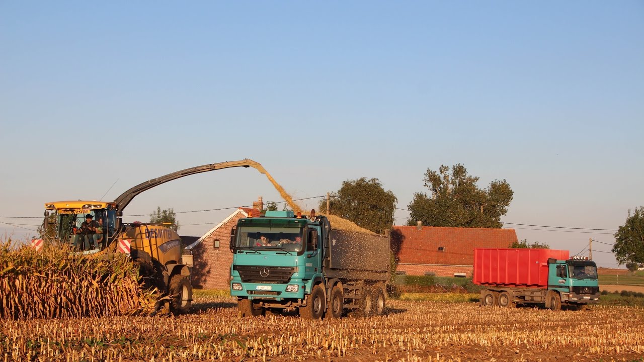 New Holland FR 850 mais hakselen 2016 - Loonwerken Desmyter