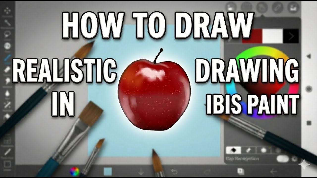 How to draw realistic drawing in Ibis paint 🎨