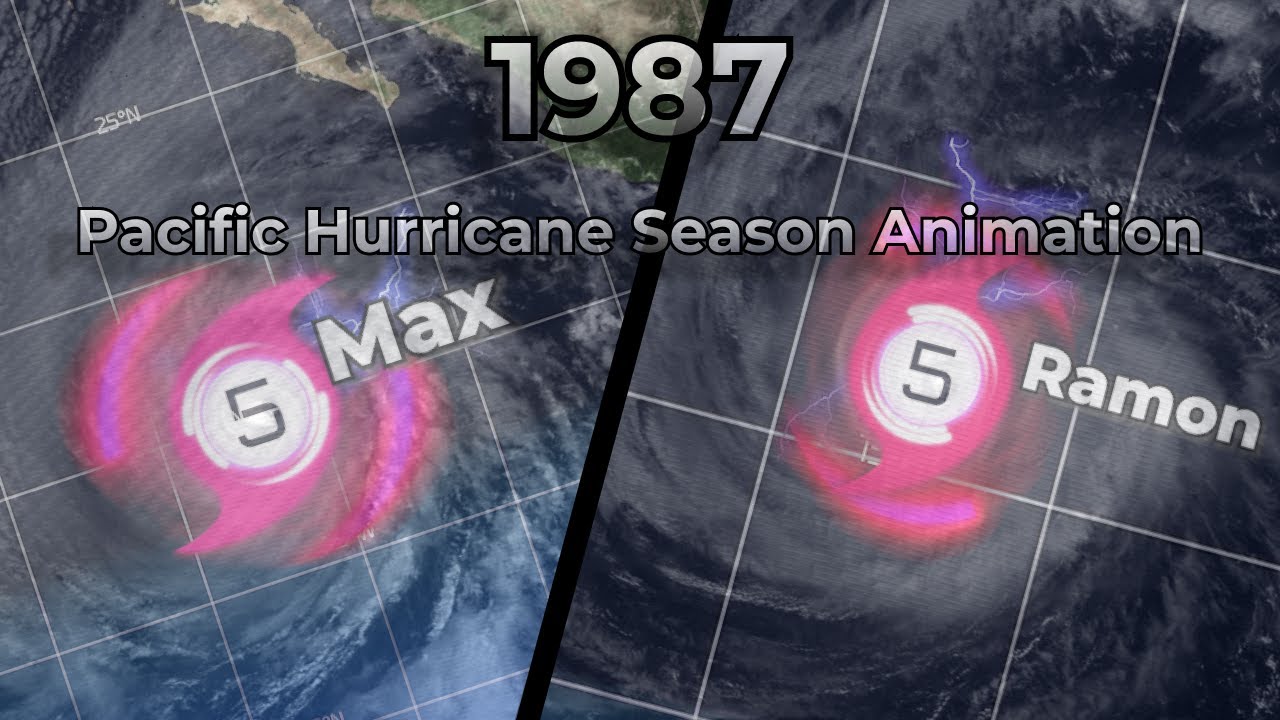 1987 Pacific Hurricane Season Animation