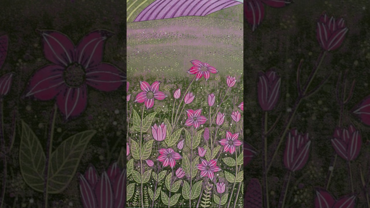 Linocut Printmaking | Wildflowers in Bloom 🌸