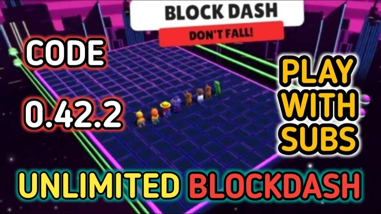 Unlimited Block Dash  0.43 Stumble Guys Live #bdcode #stumbleguyslive  #gaming  #blockdashlive