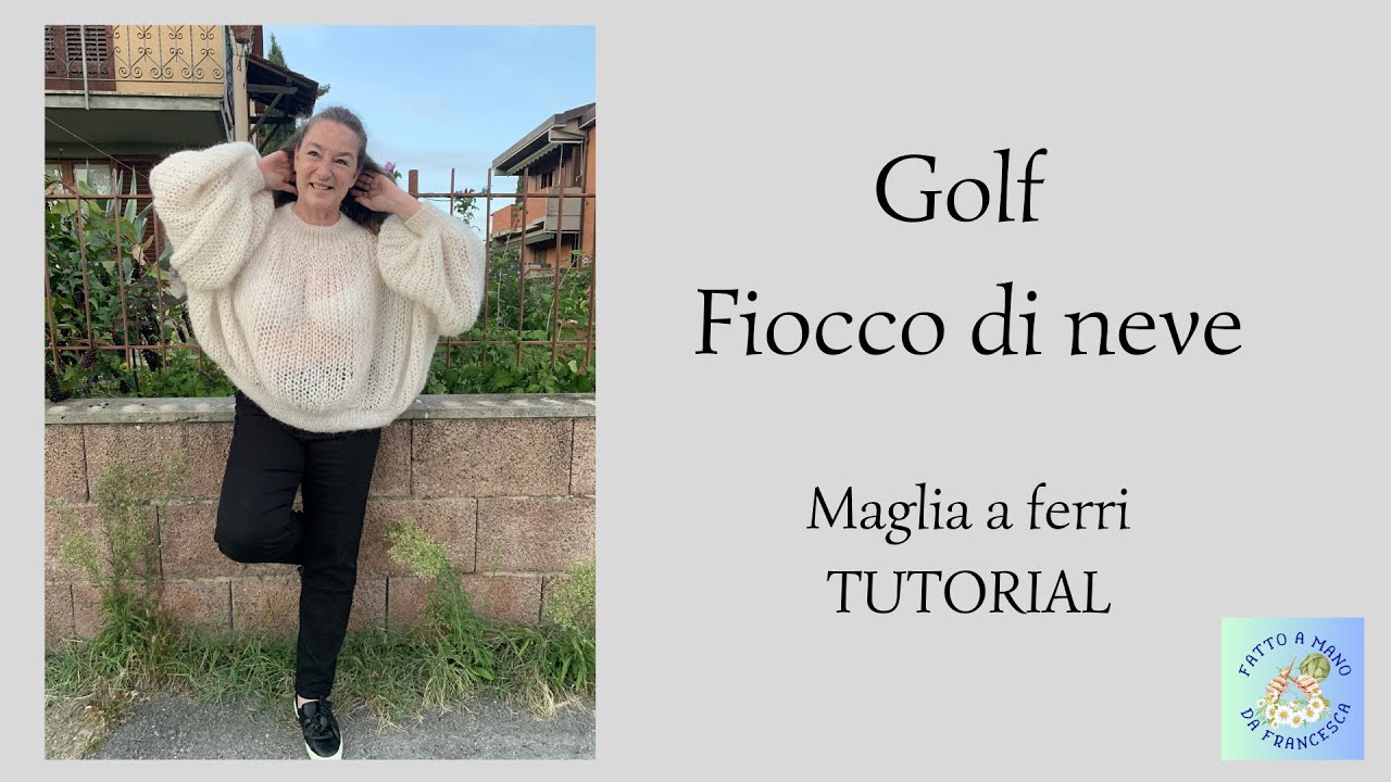 Maglia a ferri — GOLF FIOCCO DI NEVE — Tutorial passo passo