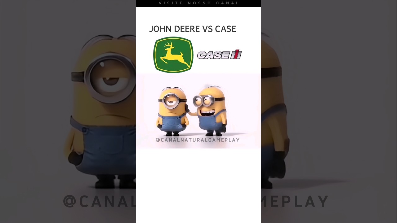 Case vs John Deere #johndeere #case #fendt #cng #fs25 #minions #comparison #funny #tractor #english